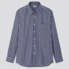 UNIQLO ユニクロ エクストラファインコットンブロードストライプシャツXXL