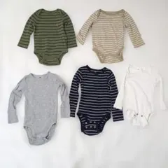 BabyGAP H&M 長袖ロンパース　4枚セット 9-12m 6-12m