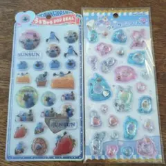 スヌーピーウォーターインシールスンスンうるちゅる ポップ 2シートセット