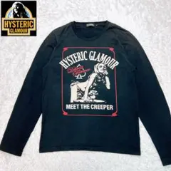 ヒステリックグラマー ロンT ヒスガール ビッグプリント ブラック M
