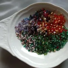 多色ビーズセット（ガラス・プラスチック）
