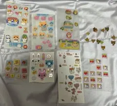 【平成レトロ】ハムスター シール まとめ売り【8点セット】