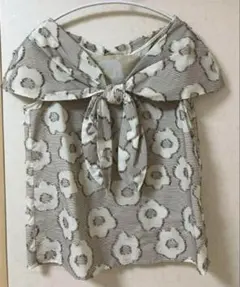 イエナ　ALBINI ジャガードフラワー　ブラウス