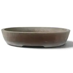 銭号磨製 盆栽鉢 大型楕円 紫泥 39cm 古鉢 中国宜興 時代物 植木鉢 泥鉢 銭号磨製 盆栽鉢 大型楕円 紫泥 39cm 古鉢 中国宜興 時代物 植木鉢 泥