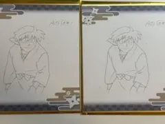 忍たま乱太郎　体験展　土井半助　原画　色紙