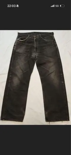 色落ち抜群 Levi's 612 ブラックデニム W36 L34 90s