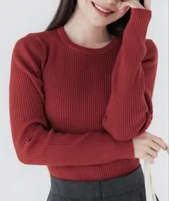 極上クルーネックニット