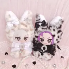 b59 ぬい服 12cm ちびぐるみ 着ぐるみ おすわり 悪魔の狼 セット b.59 ぬい服 12cm ちびぐるみ 着ぐるみ おすわり 悪魔の狼 セット