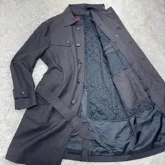 極美品✨DURBAN ダーバン ステンカラーコート ベルト ライナー千鳥柄 M