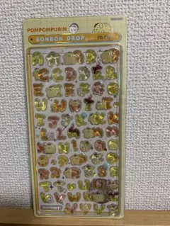 ポムポムプリン　ボンボンドロップシールmojiもじ正規品