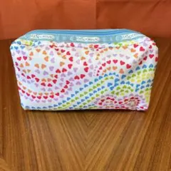 LeSportsac レクタングラーコスメティック ハート柄ポーチ