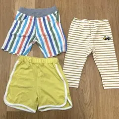 ハーフパンツ・レギンス3枚セット　コンビミニ含む100-120cm