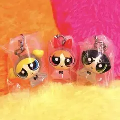 パワーパフガールズ めじるしアクセサリー 3個セット　ガチャガチャ