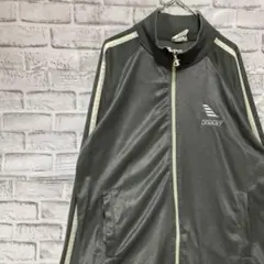 チャンピオン　ジャージ　トラックジャケット　グレー XL ロゴ刺繍818