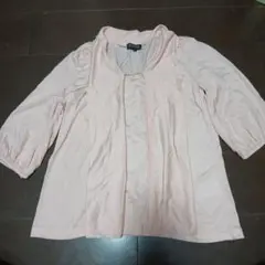 ピンク 五分袖 チュニック