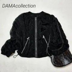 美品✨ダーマコレクション/シアージップアップブルゾン/ギャザー/ドロスト/M-Lのサムネイル
