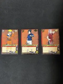 NARUTOカード 巻ノ壱3枚 うずまきナルト うちはサスケ 春野サクラ 美品