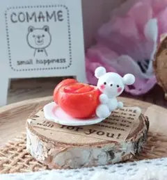 ミニチュア しろくまカットオレンジゼリー♡再販なし オーダー不可