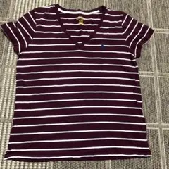 polo ralph lauren Tシャツ　紫白ボーダー