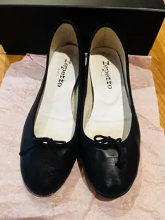 repettoバレエシューズ 37（23.3cm） ブラック 牛皮