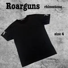 Roarguns 二丁拳銃ラインストーン装飾　半袖Tシャツ サイズ4黒　日本製のサムネイル