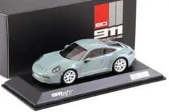 新品 1/43 ポルシェ純正 スパーク ポルシェ 992 911S/T グリーン