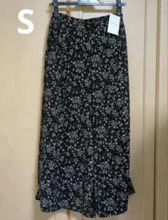 ハニーズ　花柄　ワイドパンツ　S
