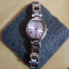 xC クロスシーH058 ピンクフェイス トノー　電波ソーラー 稼働