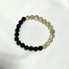 ReZARD 正規品　ルチル×オニキスブレス 金×黒 ヒカルカラー