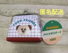 mojojojo PVC がま口 ポーチ　くま　BROWN 茶