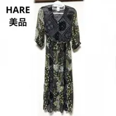 HARE ペイズリー×花柄 ワンピース シフォン FREEのサムネイル