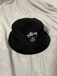 Stüssy ブラック バケットハット フリース