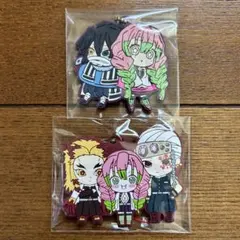 鬼滅の刃　ラバーストラップ　甘露寺蜜璃　宇髄天元　伊黒小芭内　煉獄杏寿郎