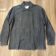 【極美品】MHL. エムエイチエル デニムワークシャツ スナップボタン Mサイズのサムネイル