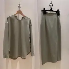 ウィムガゼット セットアップ ドライストレッチ カーキ S
