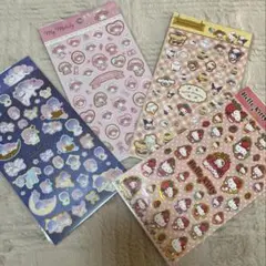 新品未使用 サンリオ シールセット 4枚セット マイメロ キティちゃん キキララ