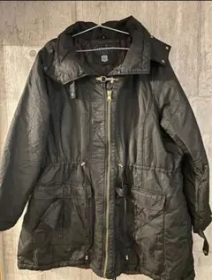 tindra ブラック ロングジャケット 古着