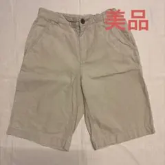 美品　OLD NAVY ハーフパンツ 155cm 14サイズ ベージュ 麻/綿