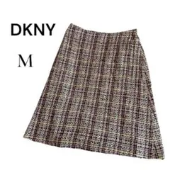 DKNY マルチカラー M ミニスカート 台形スカート ツイード素材のサムネイル