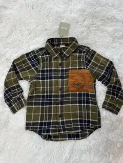 【新品】DILASH チェック長袖シャツ　110サイズ