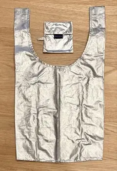 【10/5まで出品】BAGGU メタリックシルバー エコバッグ スタンダード