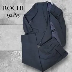 美品】ROCHI アオキ 92A5 ダークグレー ビジネススーツ セットアップ