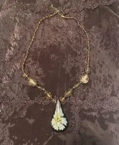 フェアリーグランジ　ネックレス　ガラス　お花