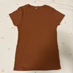 ユニクロ　ブラウン Tシャツ Lサイズ