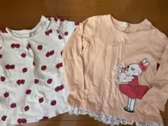 長袖トップス 2枚セット 90cm