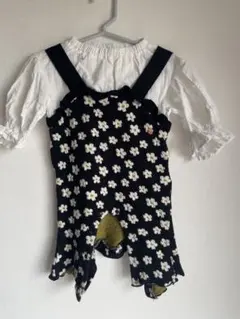 ブリーズ　BREEZE 花柄ロンパース デイジー柄　カバーオール