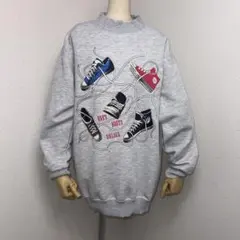 希少 90s 日本製 NIREANA スニーカー スウェット グレー L