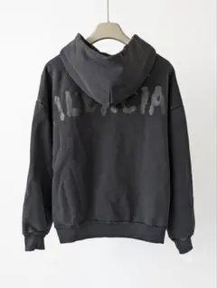 BALENCIAGA バックロゴ ジップアップパーカー ブラック　Ｓサイズのサムネイル
