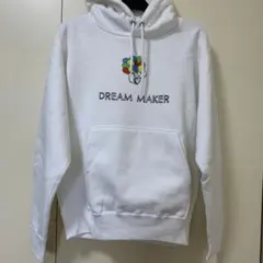 CROSS&STITCH　スウェットパーカー　裏起毛　ありがとうつなぎ　Mサイズ