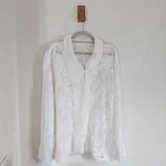 美品 CASA FLINE カーサフライン カーディガン ブラウス レースのサムネイル